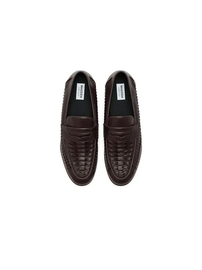 Лоферы текстурированные Josten Steve Madden — изображение 2 из 4, коричневый