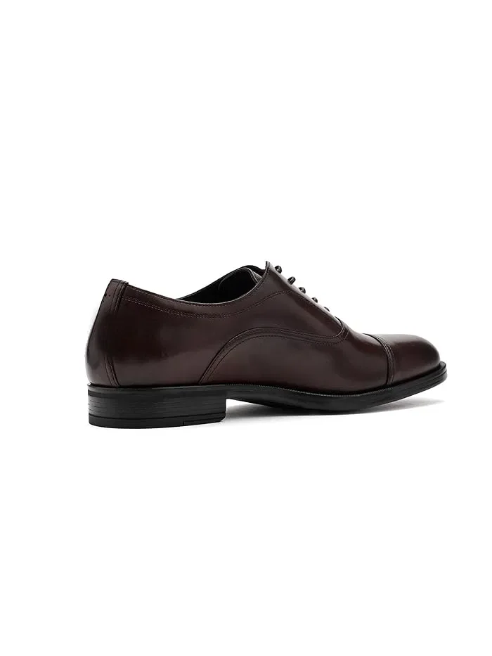Туфли кожаные Conlin Cap Toe Johnston & Murphy — изображение 3 из 4, эспрессо