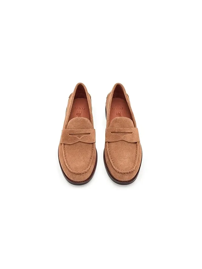 Лоферы замшевые Alston Polo Ralph Lauren — изображение 2 из 4, бежевый