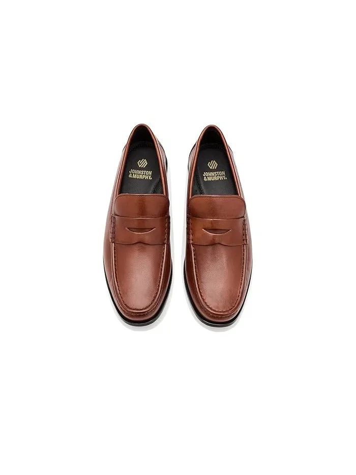 Лоферы кожаные Humphrey Penny Loafers Johnston & Murphy — изображение 2 из 4, бежевый