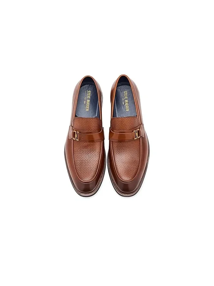 Лоферы кожаные Amboy Steve Madden — изображение 2 из 4, бежевый
