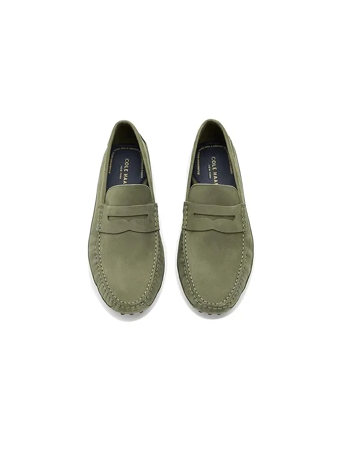 Лоферы кожаные Davies Grand Cole Haan — изображение 2 из 4, оливковый