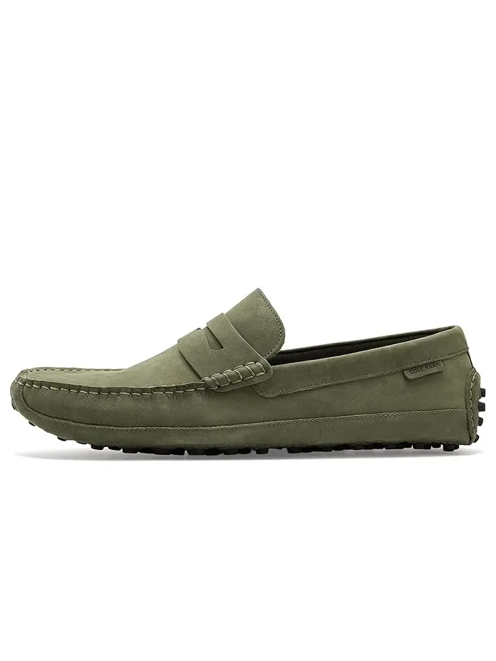 Лоферы кожаные Davies Grand Cole Haan — изображение 4 из 4, оливковый