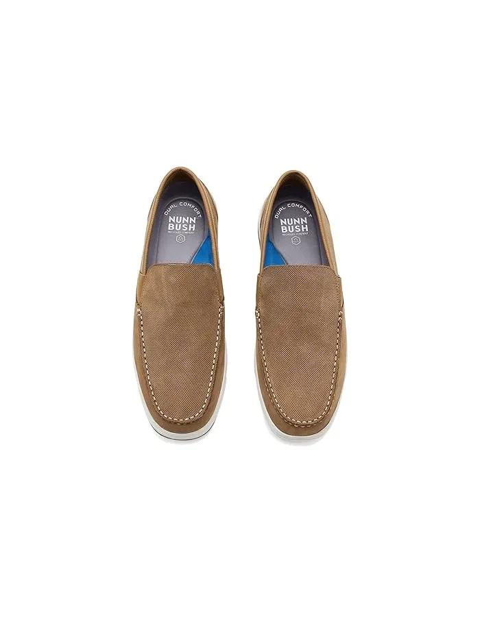 Лоферы Loafer Luca Moccasin Toe Venetian Leather Slip-On Nunn Bush — изображение 2 из 4, бежевый