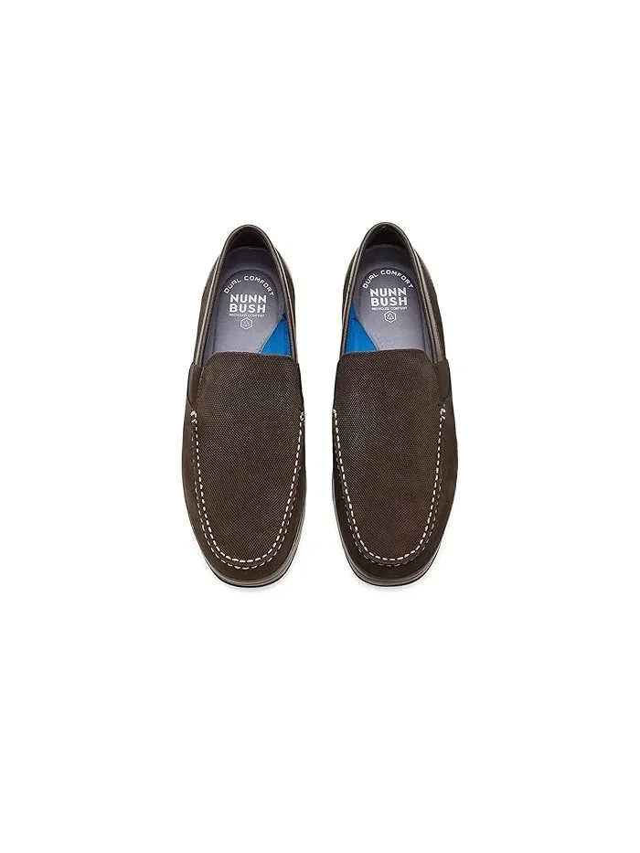 Лоферы Luca Moccasin Toe Venetian Leather Slip-On Nunn Bush — изображение 2 из 4, коричневый