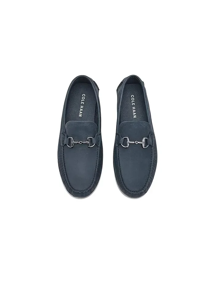 Лоферы кожаные Hutchison Grand Bit Cole Haan — изображение 2 из 4, темно-синий/черный