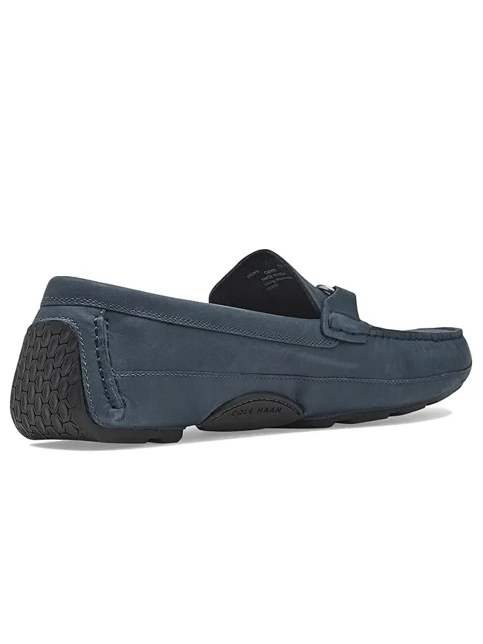 Лоферы кожаные Hutchison Grand Bit Cole Haan — изображение 3 из 4, темно-синий/черный