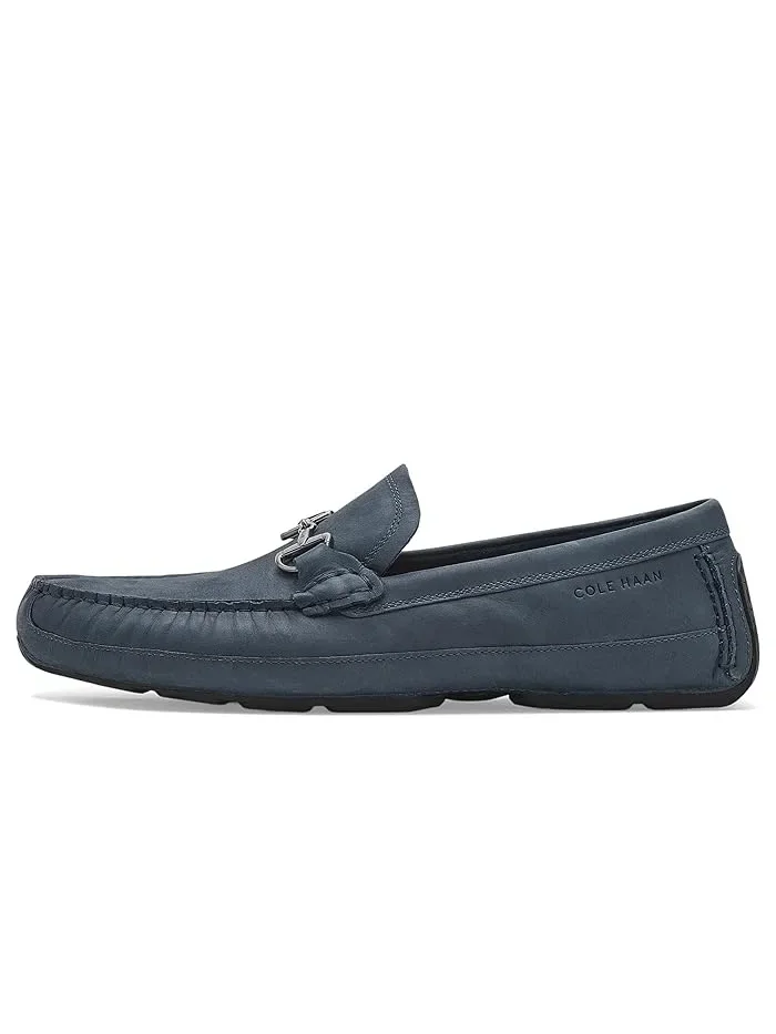 Лоферы кожаные Hutchison Grand Bit Cole Haan — изображение 4 из 4, темно-синий/черный