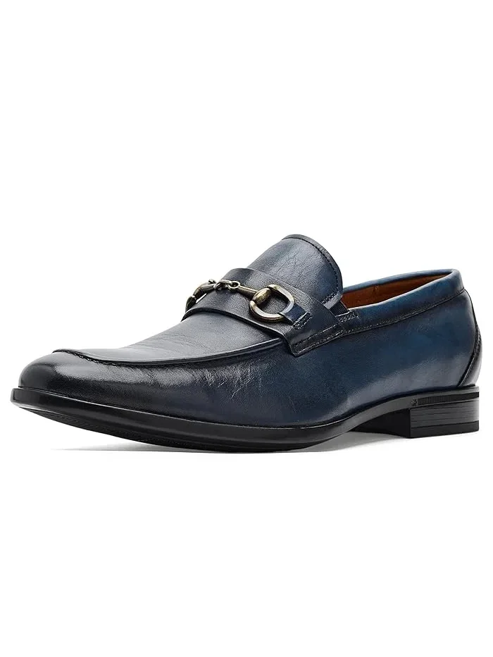 Лоферы Zaffiro Moc Toe Bit Loafer II Florsheim — изображение 1 из 4, темно-синий