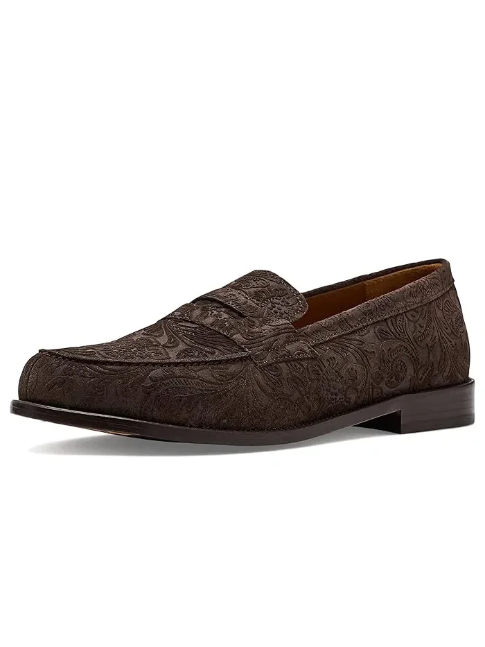 Лоферы Sterling из замши с цветочным тиснением Brown Floral, Taft