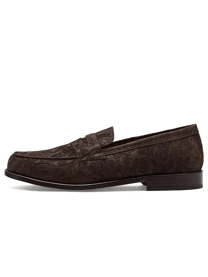 Лоферы Sterling из замши с цветочным тиснением Brown Floral, Taft — изображение 4 из 4, коричневый