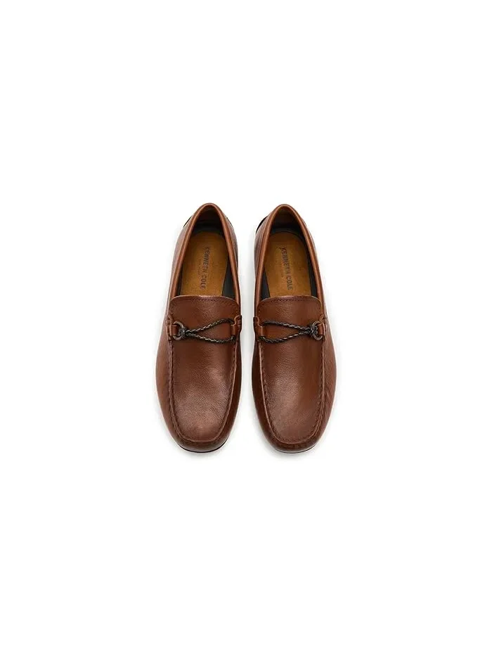Лоферы кожаные Dominic Kenneth Cole — изображение 2 из 4, коричневый