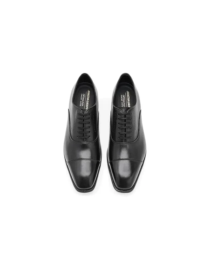 Туфли оксфорды Ashton Cap Toe Johnston & Murphy — изображение 2 из 4, черный