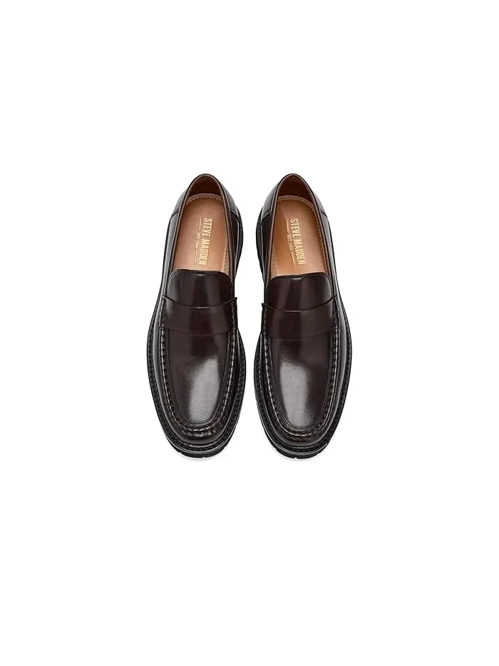 Лоферы кожаные Bradner Steve Madden — изображение 2 из 4, коричневый