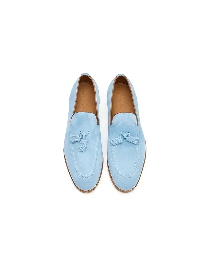 Лоферы с кисточками Randtassel Allen Edmonds — изображение 2 из 4, светлый синий