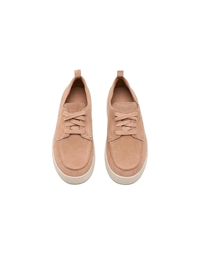 Лоферы замшевые Craft-Q Suede Lace-Up Moc Derby FitFlop — изображение 2 из 4, песочный