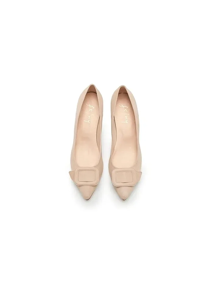 Туфли на каблуке Robin French Sole — изображение 2 из 4, бежевый