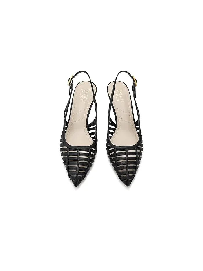 Туфли на каблуке с открытым мысом Kate Slingback Franco Sarto — изображение 2 из 4, черный
