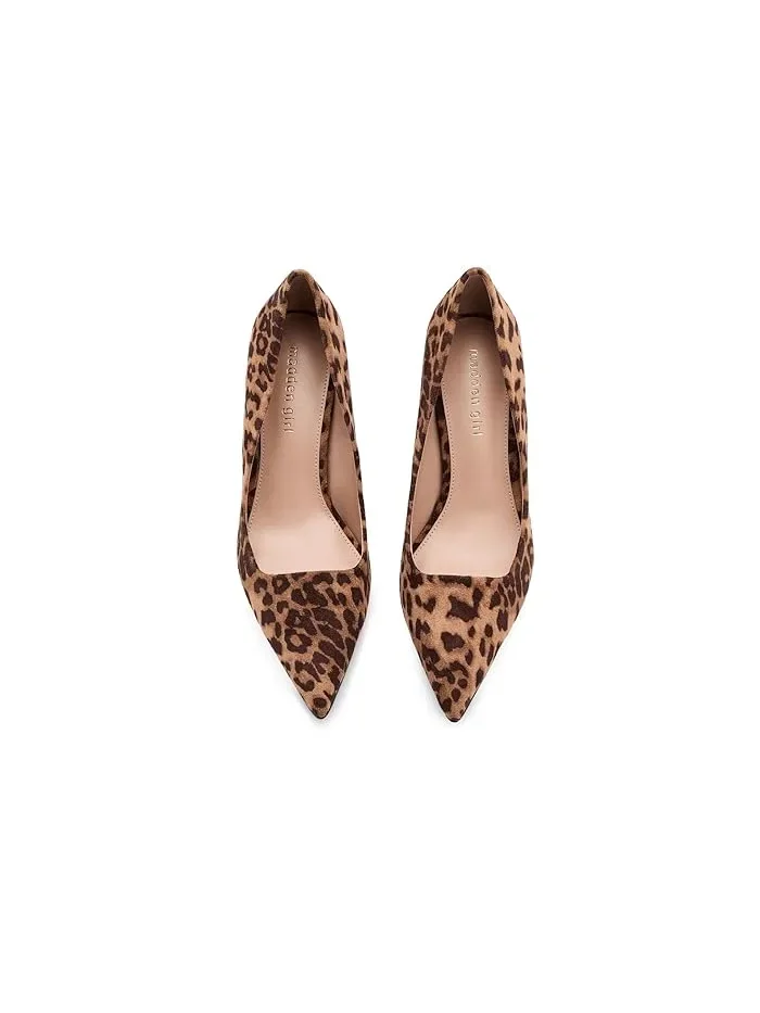 Туфли на каблуке с леопардовым принтом Grovve Madden Girl, Leopard Fabric — изображение 2 из 4, леопардовая ткань