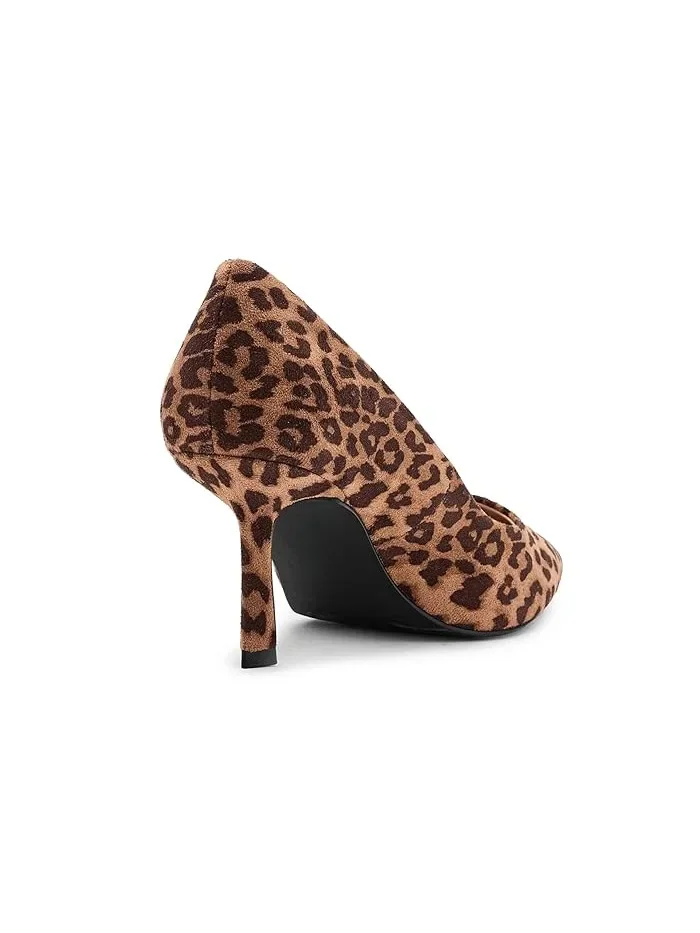Туфли на каблуке с леопардовым принтом Grovve Madden Girl, Leopard Fabric — изображение 3 из 4, леопардовая ткань