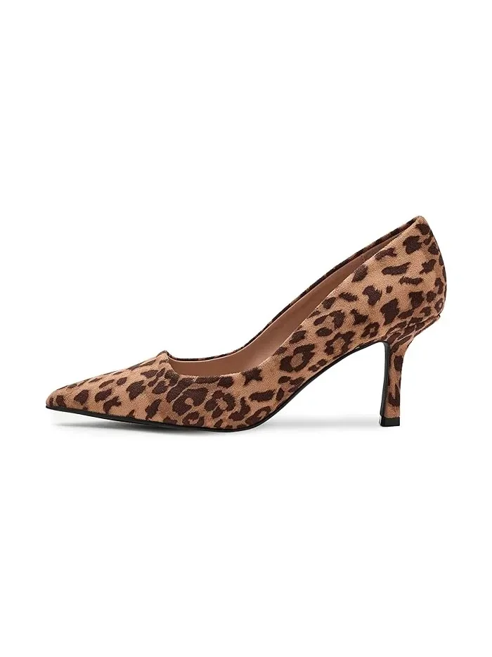 Туфли на каблуке с леопардовым принтом Grovve Madden Girl, Leopard Fabric — изображение 4 из 4, леопардовая ткань