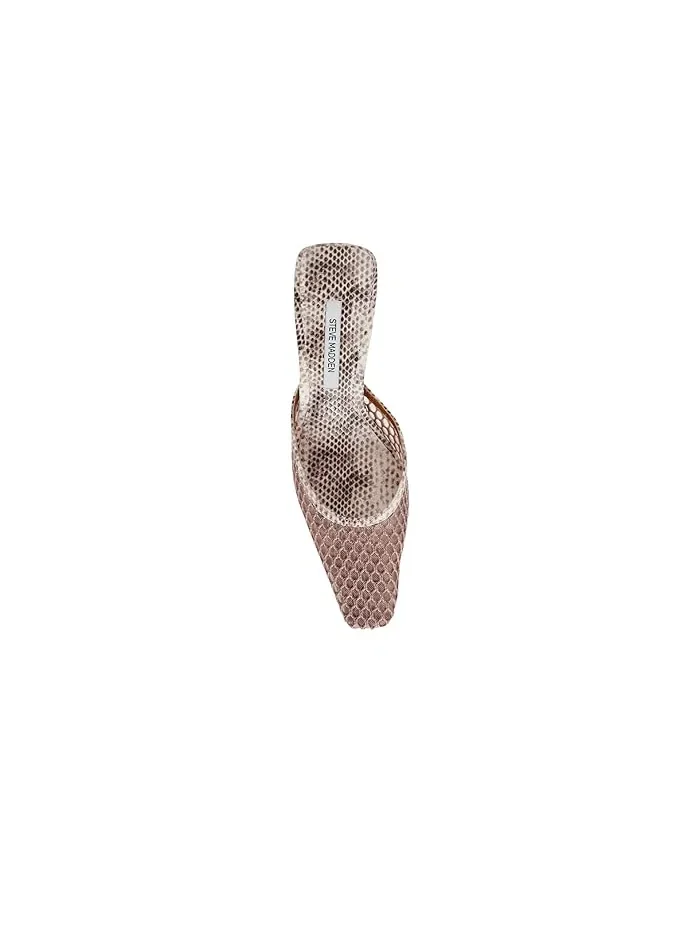 Туфли на каблуке Alyse Steve Madden, Natural Snake Mesh — изображение 2 из 4, черный