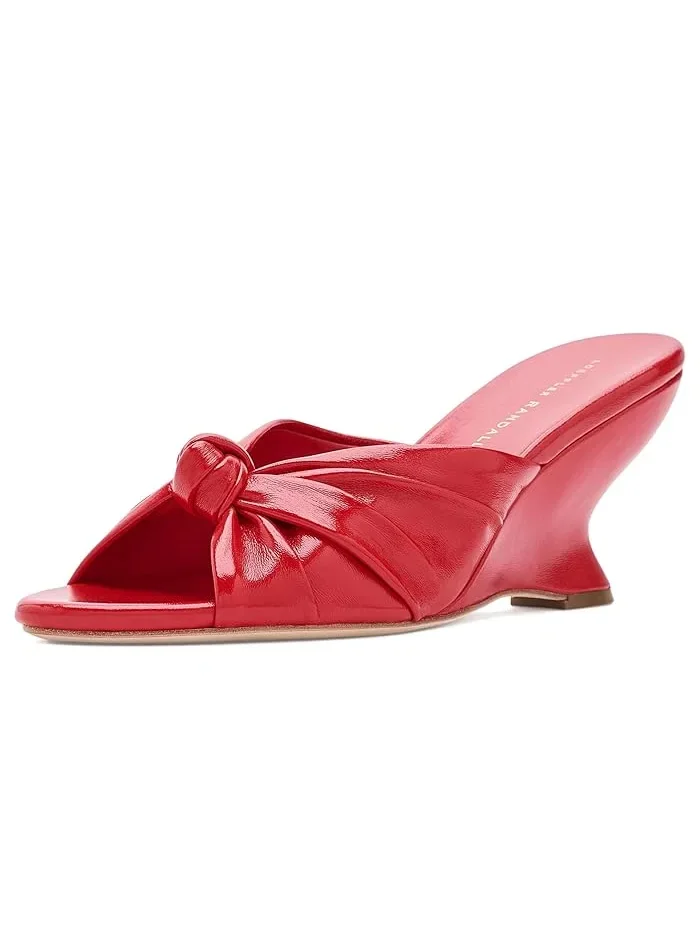 Туфли на каблуке с узлом Marsy Knot Wedges Loeffler Randall — изображение 1 из 4, красный