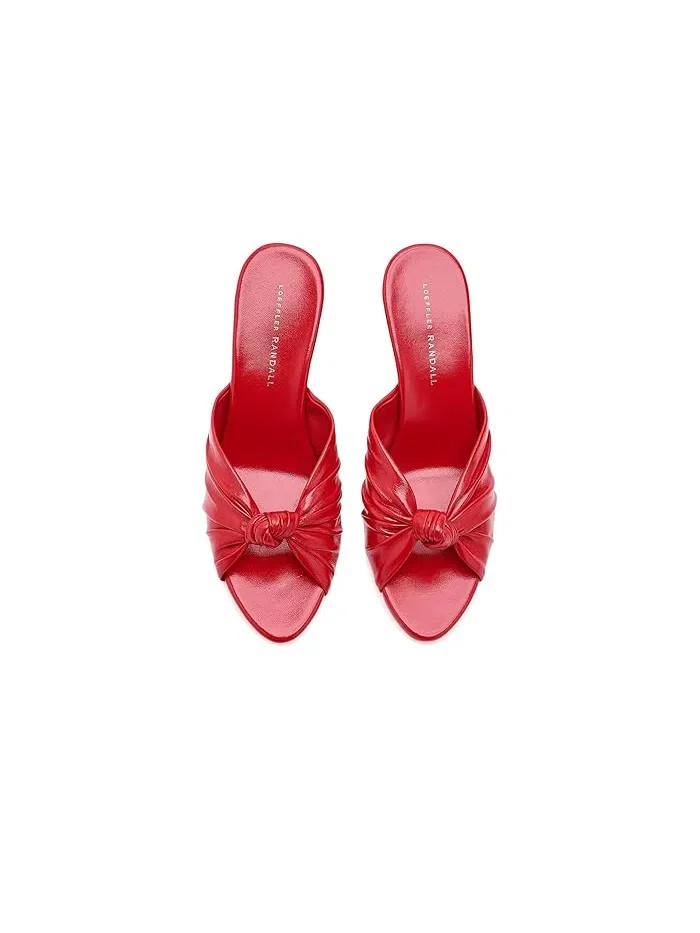 Туфли на каблуке с узлом Marsy Knot Wedges Loeffler Randall — изображение 2 из 4, красный