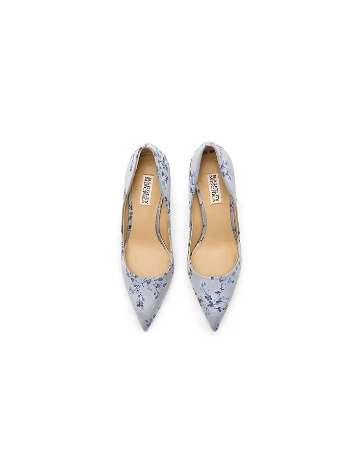 Туфли-лодочки на каблуке Wonder Badgley Mischka — изображение 2 из 4, светлый синий
