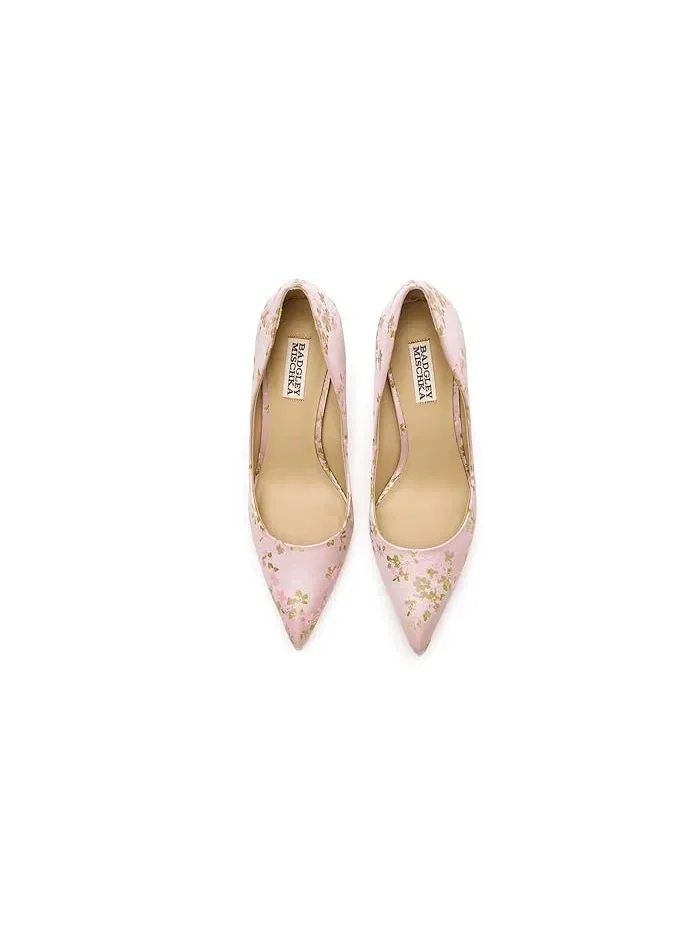 Туфли-лодочки текстильные Wonder Badgley Mischka — изображение 2 из 4, розовый