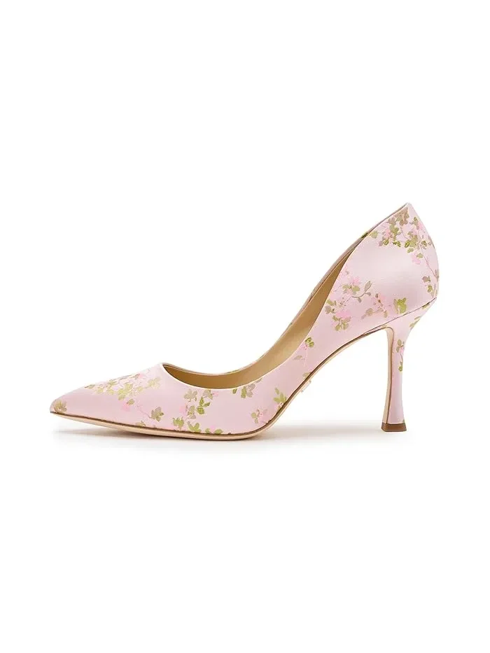 Туфли-лодочки текстильные Wonder Badgley Mischka — изображение 4 из 4, розовый