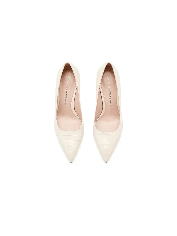 Туфли на каблуке Stuart Power 85 Stuart Weitzman, Linen — изображение 2 из 4, льняной