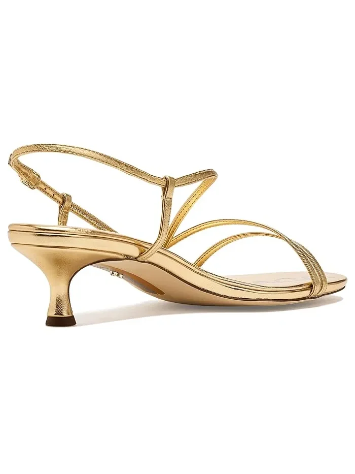 Туфли на каблуке Cora Sam Edelman — изображение 3 из 4, золотистый