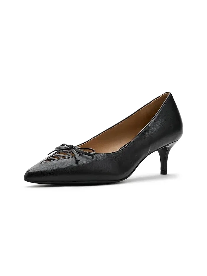 Туфли на каблуке со шнуровкой Adrienne Lauren Ralph Lauren — изображение 1 из 4, черный