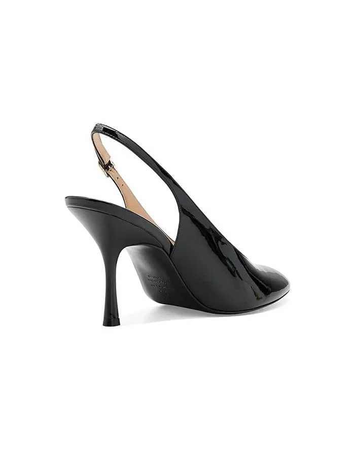 Туфли на каблуке Madison Slingback 85 Stuart Weitzman — изображение 3 из 4, черный
