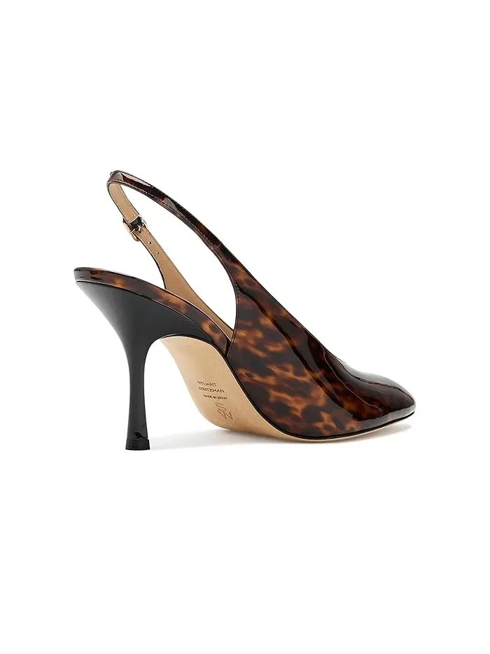 Туфли на каблуке Madison Slingback 85 Stuart Weitzman, Classic — изображение 3 из 4, бежевый
