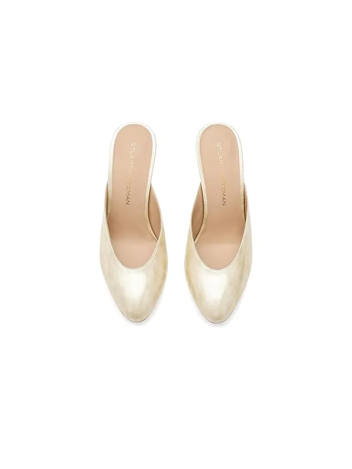 Туфли на каблуке Vinnie 85 Stuart Weitzman, Linen — изображение 2 из 4, льняной