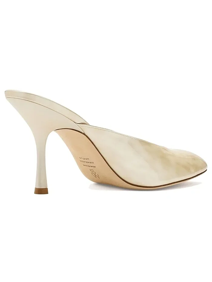 Туфли на каблуке Vinnie 85 Stuart Weitzman, Linen — изображение 3 из 4, льняной