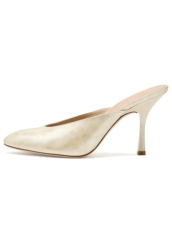 Туфли на каблуке Vinnie 85 Stuart Weitzman, Linen — изображение 4 из 4, льняной