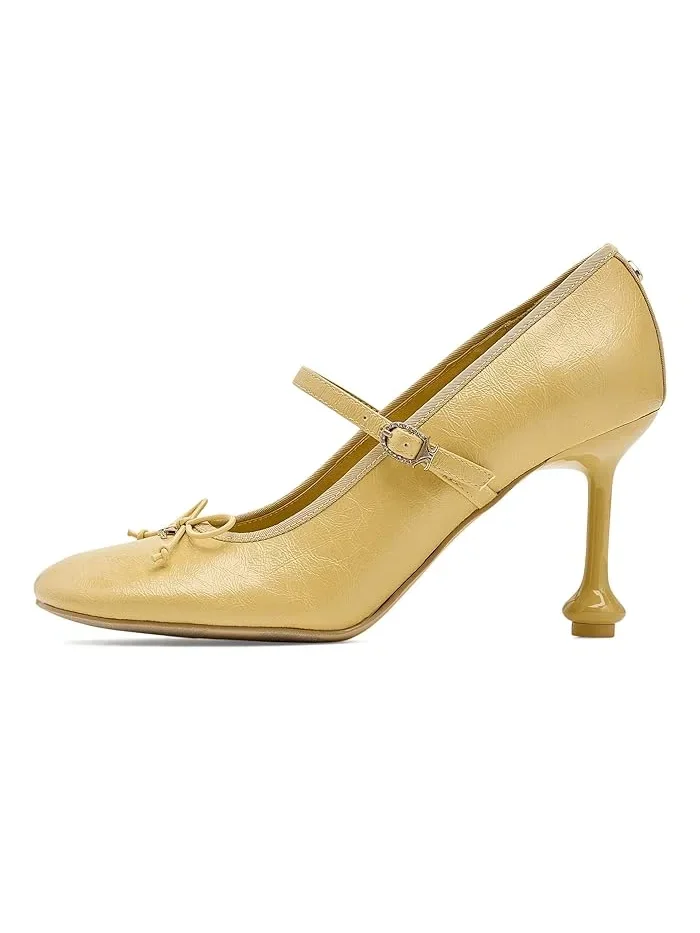 Туфли на каблуке с ремешком Vivian Circus NY by Sam Edelman — изображение 4 из 4, желтый