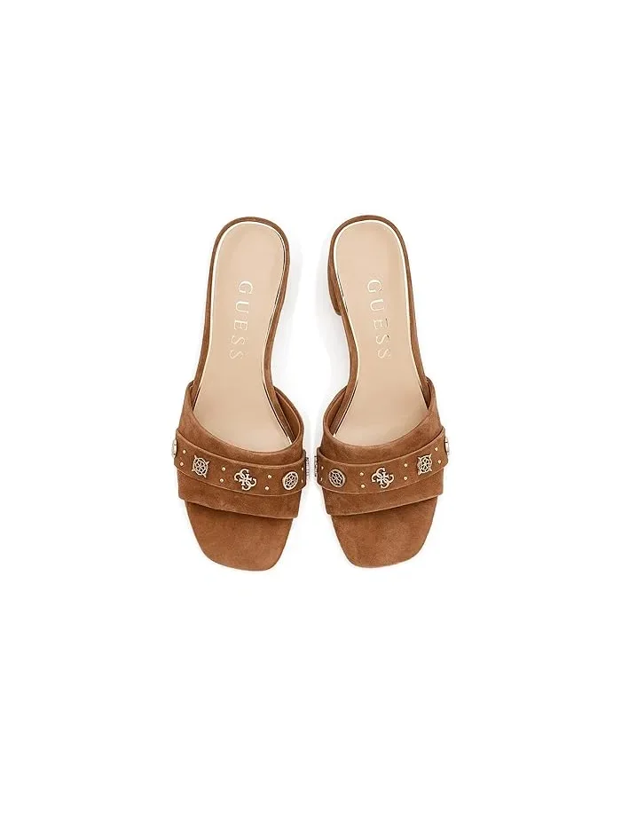 Туфли на каблуке с квадратным носком Gauri GUESS — изображение 2 из 4, коньячный