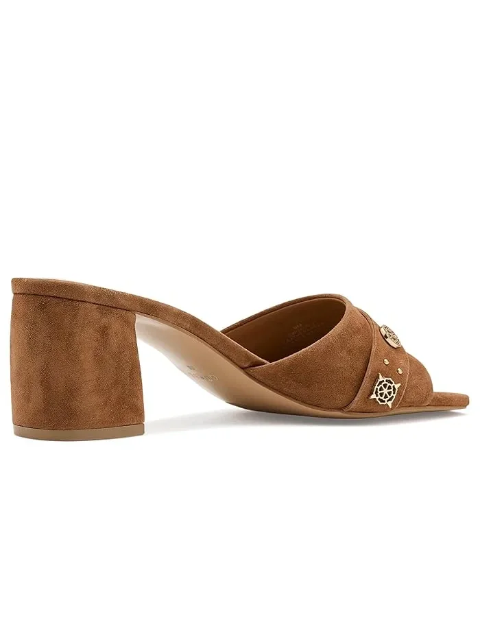 Туфли на каблуке с квадратным носком Gauri GUESS — изображение 3 из 4, коньячный