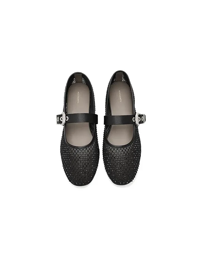 Туфли с кристаллами Holly Mesh AllSaints — изображение 2 из 4, черный