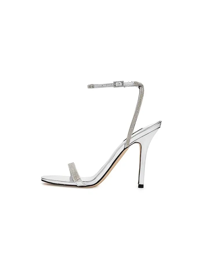 Туфли на каблуке Stodia Nine West — изображение 3 из 4, серебристый металлик