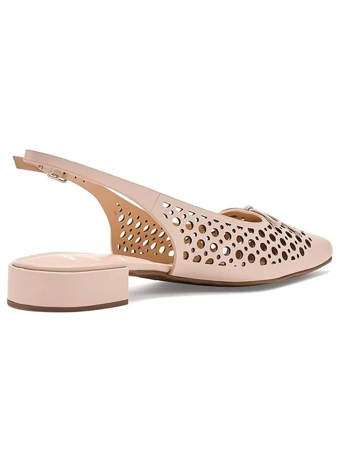 Туфли кожаные с открытой пяткой Raven French Sole — изображение 3 из 4, бежевый
