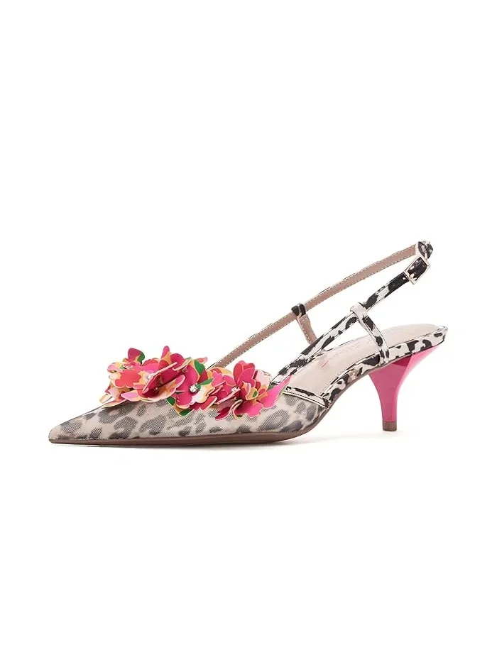Туфли на каблуке с леопардовым принтом Baylee Blue by Betsey Johnson