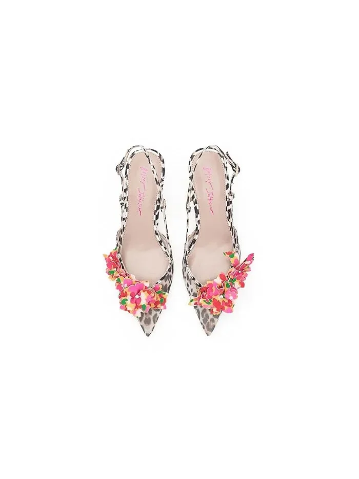 Туфли на каблуке с леопардовым принтом Baylee Blue by Betsey Johnson — изображение 2 из 4, мульти
