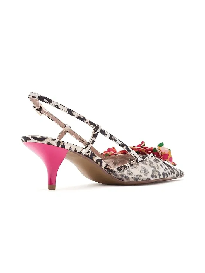 Туфли на каблуке с леопардовым принтом Baylee Blue by Betsey Johnson — изображение 3 из 4, мульти