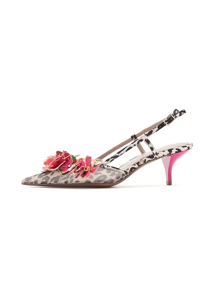 Туфли на каблуке с леопардовым принтом Baylee Blue by Betsey Johnson — изображение 4 из 4, мульти