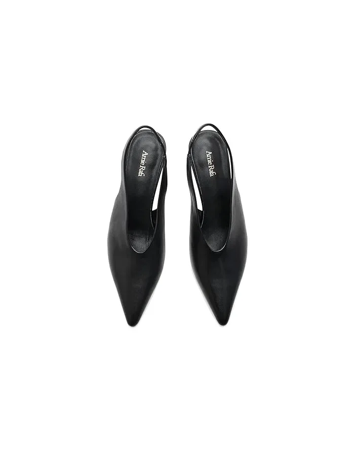 Туфли на каблуке Alix Slingback Pumps Amie Rafa — изображение 2 из 4, черный